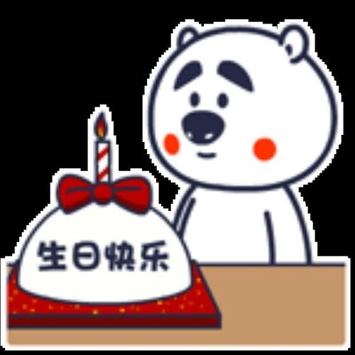 生日快乐万事如表情图片