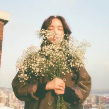 花束挡脸头像女(16张)