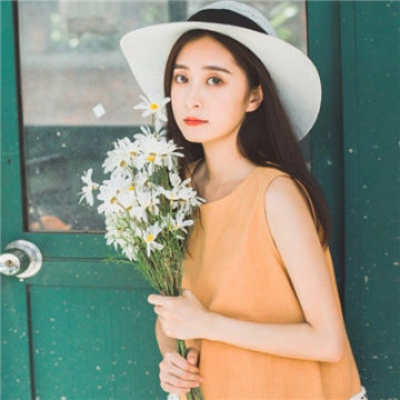 花束挡脸头像女(16张)