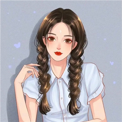高清好看的现代手绘漂亮女生头像图片(22张)