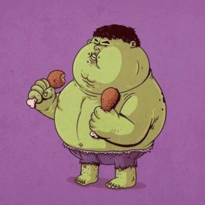 恶搞动漫人物变胖后的图片头像(共12张)